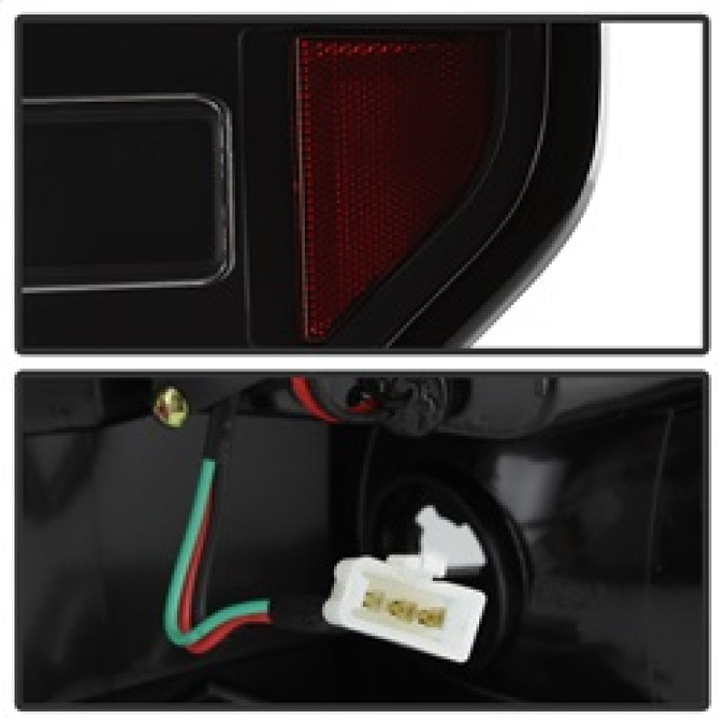 Spyder 09-14 Ford F150 V2 Light Bar LED Tail Lights - Black (ALT-YD-FF15009V2-LBLED-BK) Tail Lights SPYDER