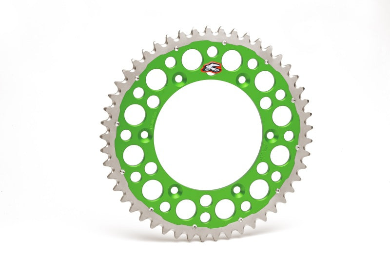 Renthal 92-98 Kawasaki KX125/ KX 250 2T/ KLX650/R Rear Twinring - Green 520-49P Teeth Sprockets Renthal