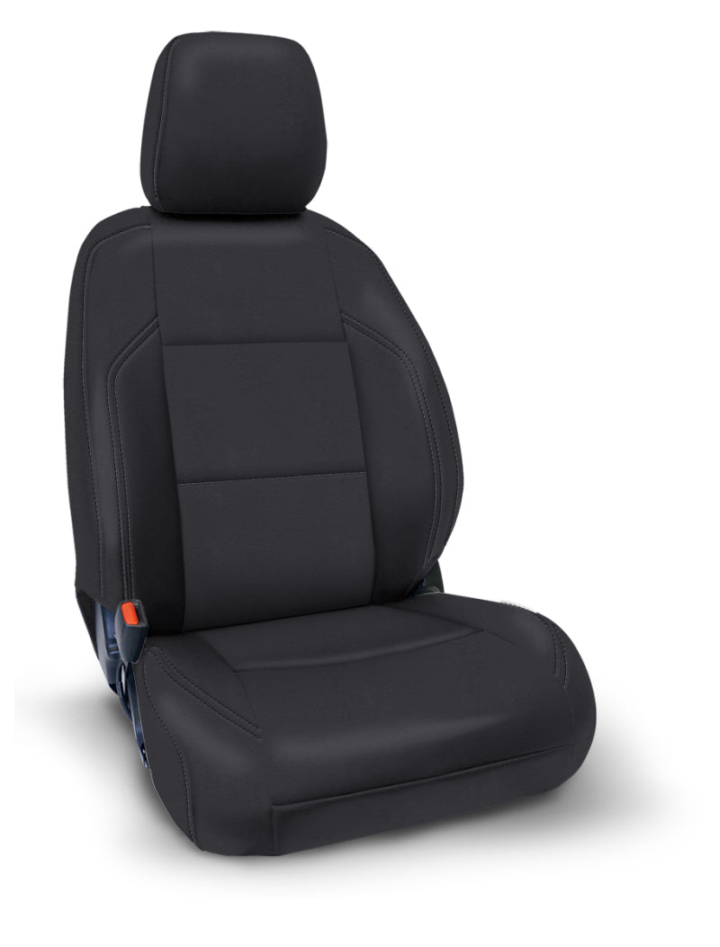 PRP 2016+ Toyota Tacoma Front Seat Covers with Electric Seat Adjusters (Pair) - All Black Seat Covers PRP Seats