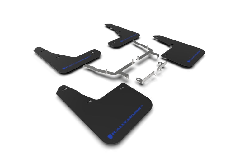 Rally Armor 19-25 Ford Focus ST MK4 Black UR Mud Flap w/Blue Logo Mud Flaps Rally Armor