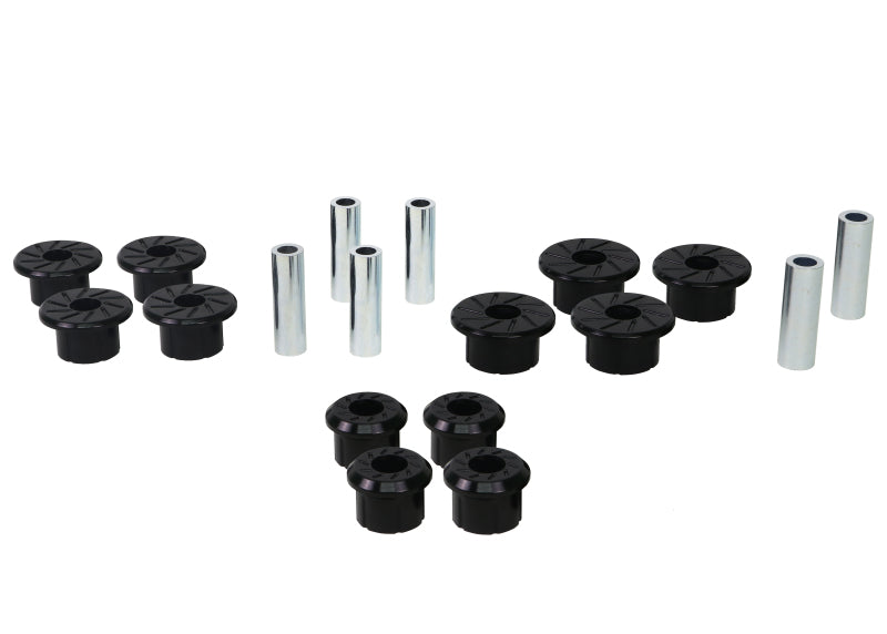 Whiteline 1999-2018 Chevrolet Silverado 1500 Spring - Eye Front/Rear And Shackle Bushing Spring Insulators Whiteline