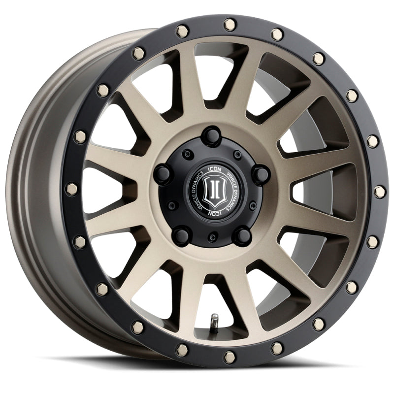 ICON Compression 17x8.5 5x150 25mm Offset 5.75in BS 110.1mm Bore Bronze Wheel Wheels - Cast ICON
