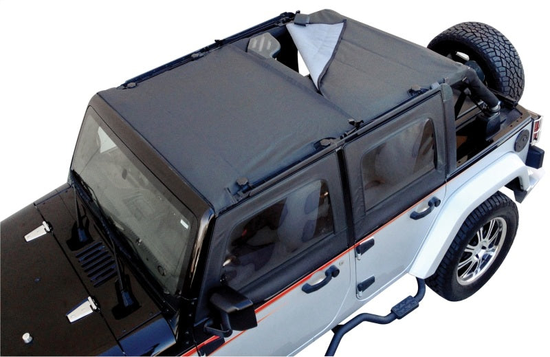 Rampage 2007-2018 Jeep Wrangler(JK) Combo Sun Brief/Safari Top - Black Diamond Soft Tops Rampage