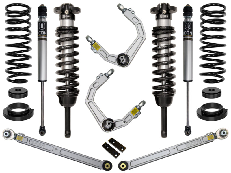 ICON 03-09 Lexus GX470 0-3.5in Stage 3 Suspension System w/ Billet UCA Coilover Components ICON