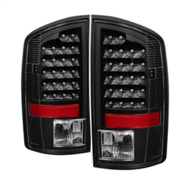 xTune Dodge Ram 02-06 1500 / Ram 2500/3500 03-06 LED Tail Light Black ALT-JH-DR02-LED-BK Tail Lights SPYDER