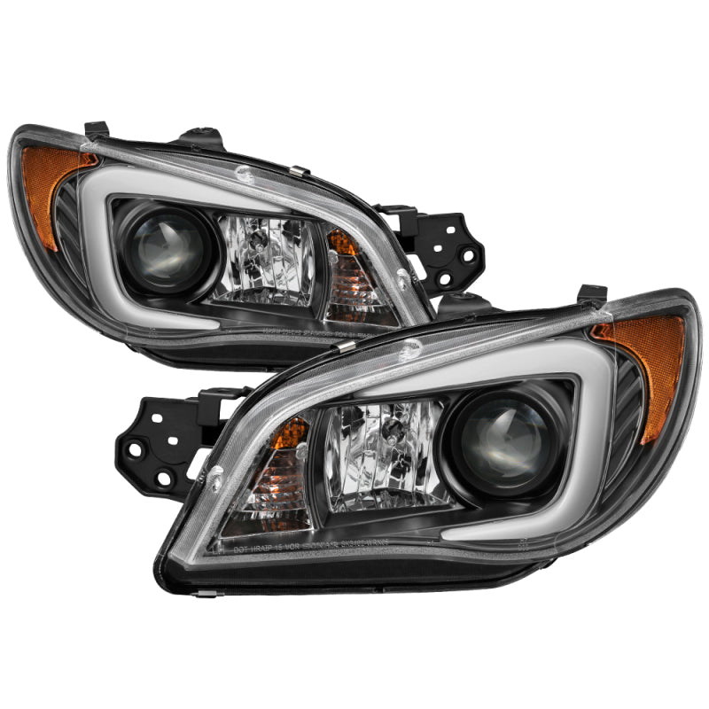 Spyder Subaru WRX 06-07 Projector Headlights - HID Model Only - Black PRO-YD-SWRX06-HID-LBDRL-BK Headlights SPYDER