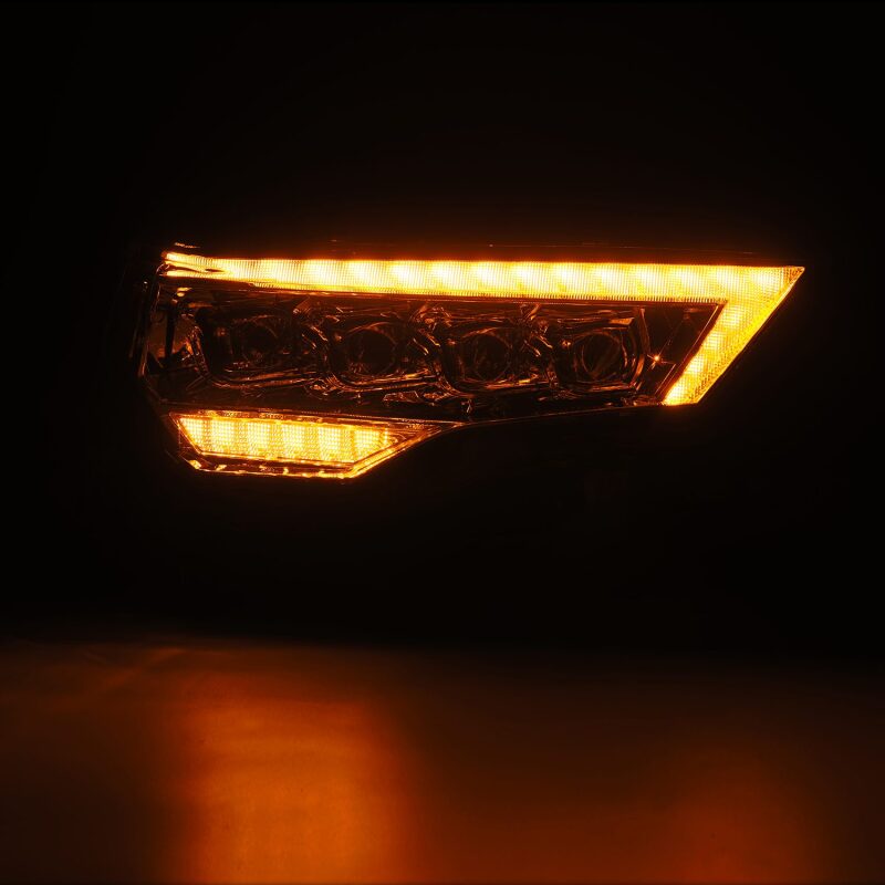 AlphaRex 14-22 Toyota 4Runner NOVA LED Proj Headlights Chrome w/ Activ Light/Seq Signal/DRL Headlights AlphaRex