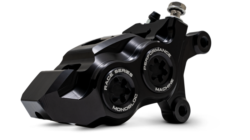 Performance Machine 08-23 FL,18-24 M8 Softail,06-17 VRod 137x4B Rce Series Monobloc Caliper Right BK Brake Calipers - Perf Performance Machine
