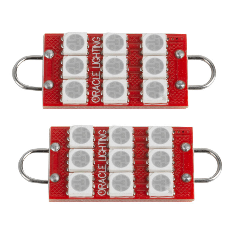 Oracle 44MM 6 LED 3 Chip - Loop Festoon Bulbs (Pair) - Red Bulbs ORACLE Lighting