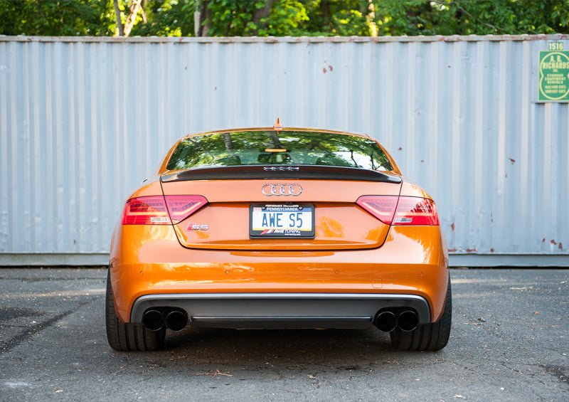 AWE Tuning Audi B8.5 S5 3.0T Touring Edition Exhaust System - Diamond Black Tips (102mm) Catback AWE Tuning