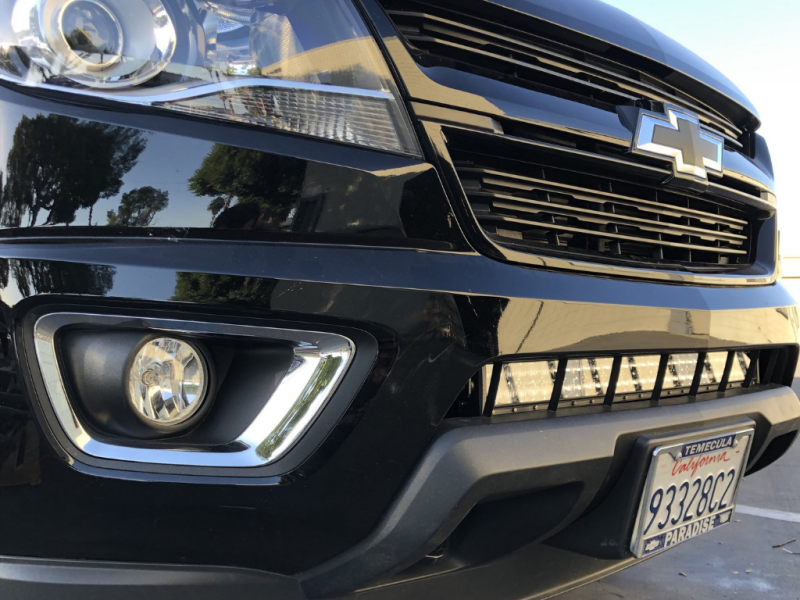 Cali Raised 2014-2022 Chevy Colorado 32In Lower Bumper Hidden Led Light Bar Brackets Kit -Spot Beam Light Bars & Cubes Cali Raised LED