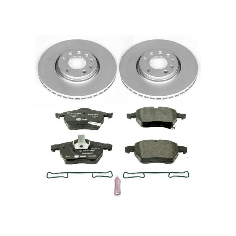 Power Stop 99-02 Saab 9-3 Front Euro-Stop Brake Kit Brake Kits - OE PowerStop