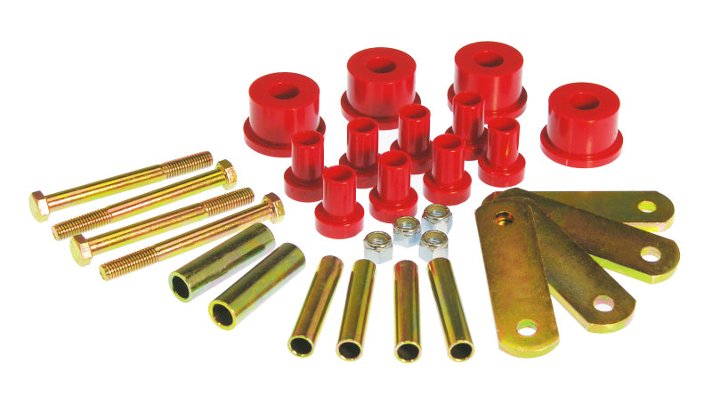 Prothane 65-76 Chrysler A Body HD Spring & Shackles Bushings - Red Bushing Kits Prothane
