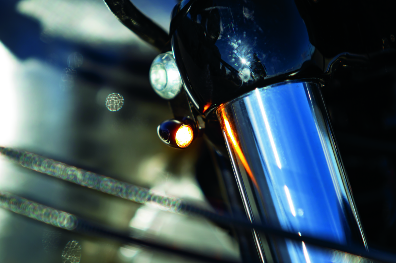 Kuryakyn Kellerman Atto Clear Lens Amber Satin Black Light Accessories and Wiring Kuryakyn