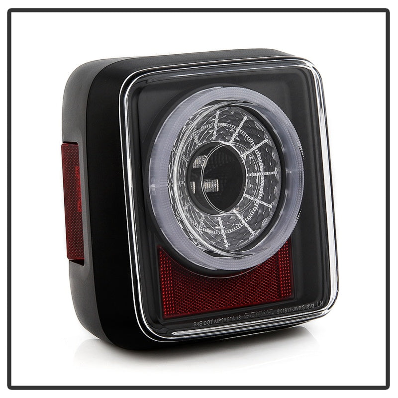 Spyder 19-20 Jeep Wrangler - Full LED Tail Lights - Seq Turn Signal - Black ALT-YD-JW19-SEQ-BK Tail Lights SPYDER