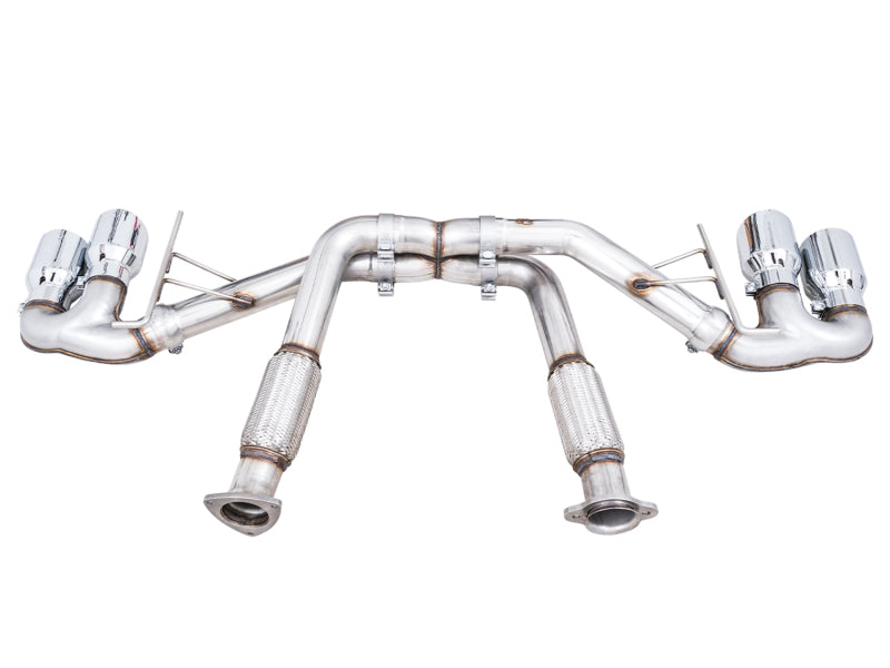 AWE Tuning 2020 Chevrolet Corvette (C8) Track Edition Exhaust - Quad Chrome Silver Tips Catback AWE Tuning
