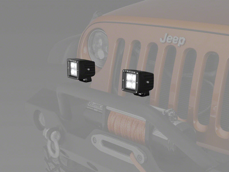 Raxiom 3-In Square 4-LED Off Road Light Spot Beam Universal (Some Adaptation May Be Required) Light Bars & Cubes Raxiom