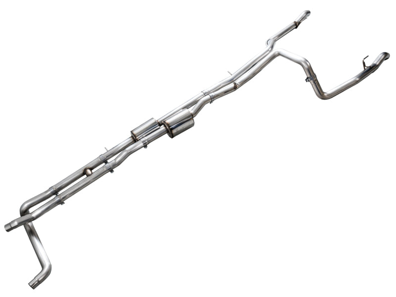 AWE 4th Gen GM 1500 6.2L Catback Split Rear Exit (w/ Bumper Cutouts) - OE Tips Catback AWE Tuning