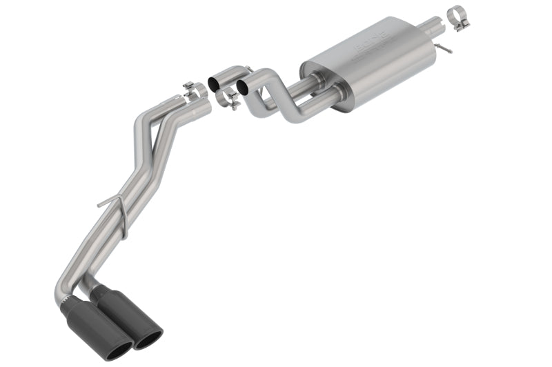 Borla 2019 Ford Ranger XL/XLT/Lariat 2.3L 2/4WD WB S-Type Catback Exhaust w/ Dual Blk Chrome Tips Catback Borla
