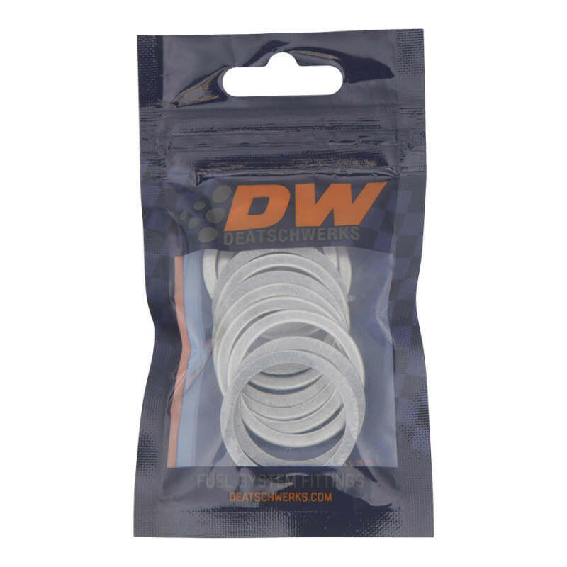 DeatschWerks -10 AN Aluminum Crush Washer (Pack of 10) Hardware - Singles DeatschWerks