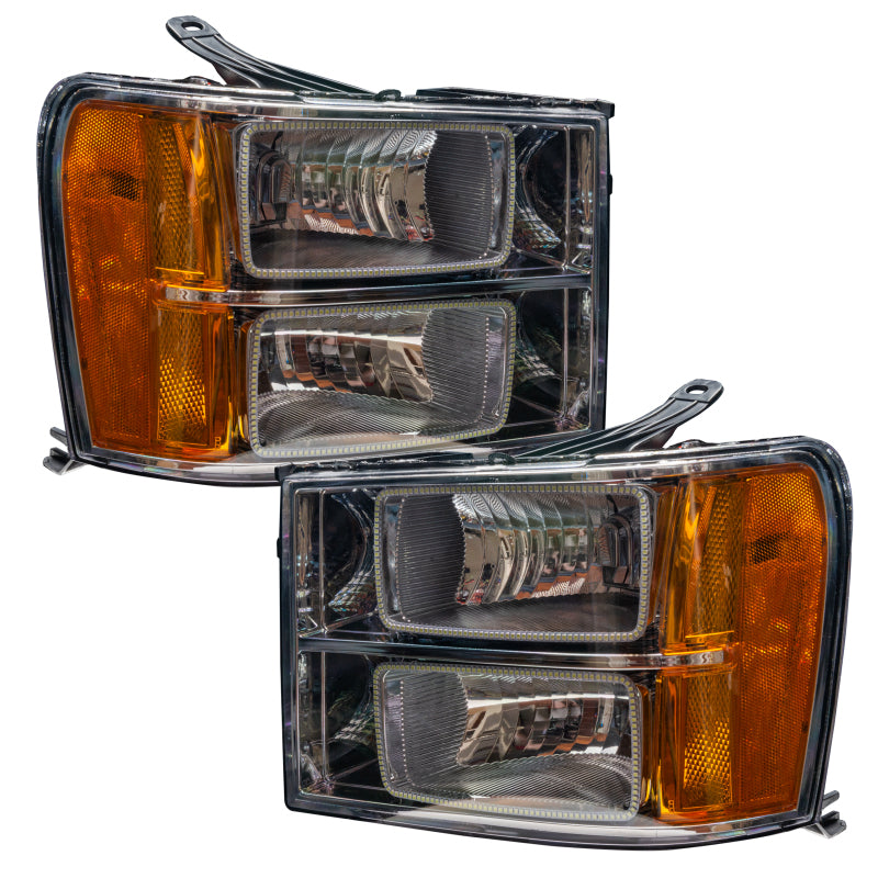 Oracle 07-13 GMC Sierra SMD HL - Square Ring Design - White Headlights ORACLE Lighting