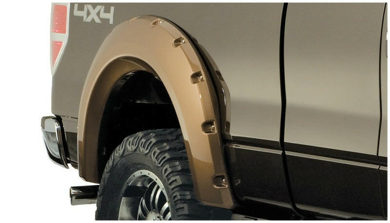 Bushwacker 09-14 Ford F-150 Styleside Max Pocket Style Flares 4pc 67.0/78.8/97.4in Bed - Black Fender Flares Bushwacker