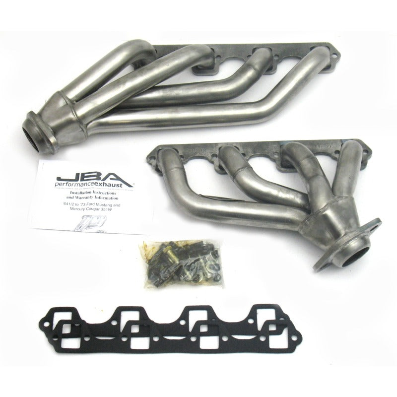JBA 65-73 Ford Mustang 351W SBF 1-5/8in Primary Raw 409SS Mid Length Header Headers & Manifolds JBA