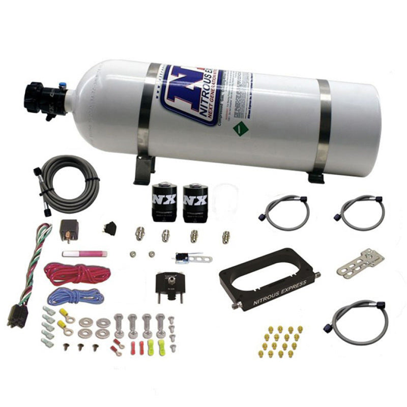 Nitrous Express 96-04 Ford Mustang Cobra/Mach 1 4 Valve Nitrous Kit (50-300HP) w/15lb Bottle Nitrous Systems Nitrous Express