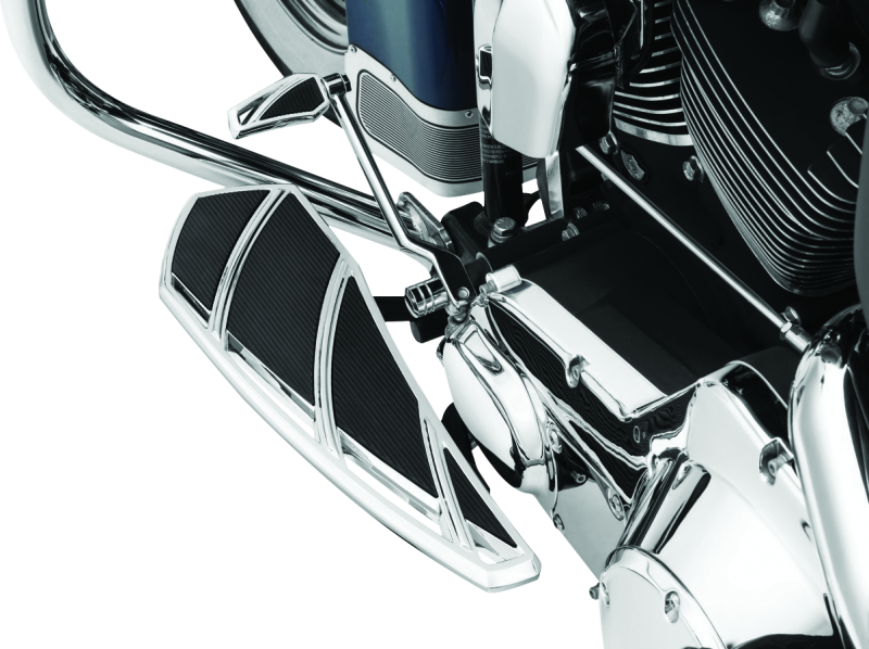 Kuryakyn Phantom Floorboards for Harley-Davidson Chrome Footpegs Kuryakyn