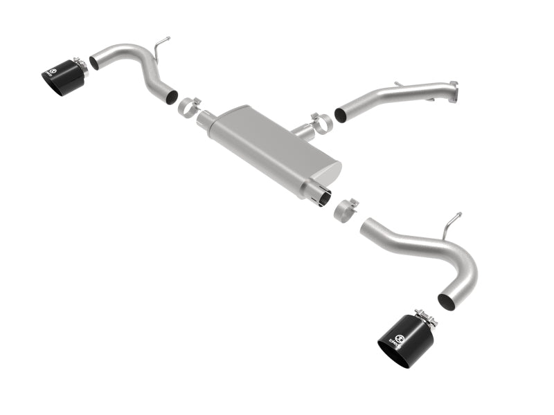 aFe Takeda Series 2.5in 409 SS Axle-Back Exhaust 18-20 Hyundai Elantra GT L4-1.6L(t) w/ Black Tips Axle Back aFe