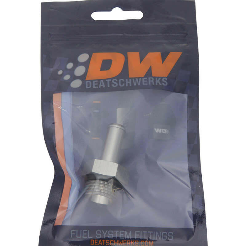 DeatschWerks 8AN ORB Male to 3/8in Barb Fitting (Single Barb - Incl O-Ring) Fittings DeatschWerks