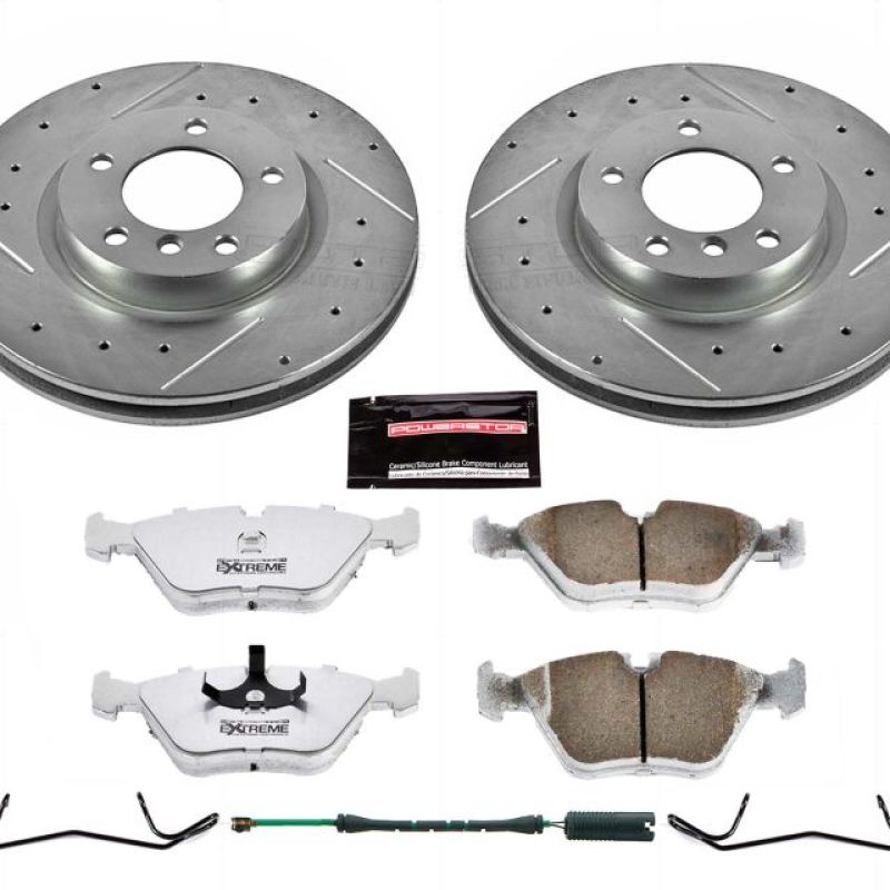 Power Stop 95-99 BMW M3 Front Z26 Street Warrior Brake Kit Brake Kits - Performance D&S PowerStop