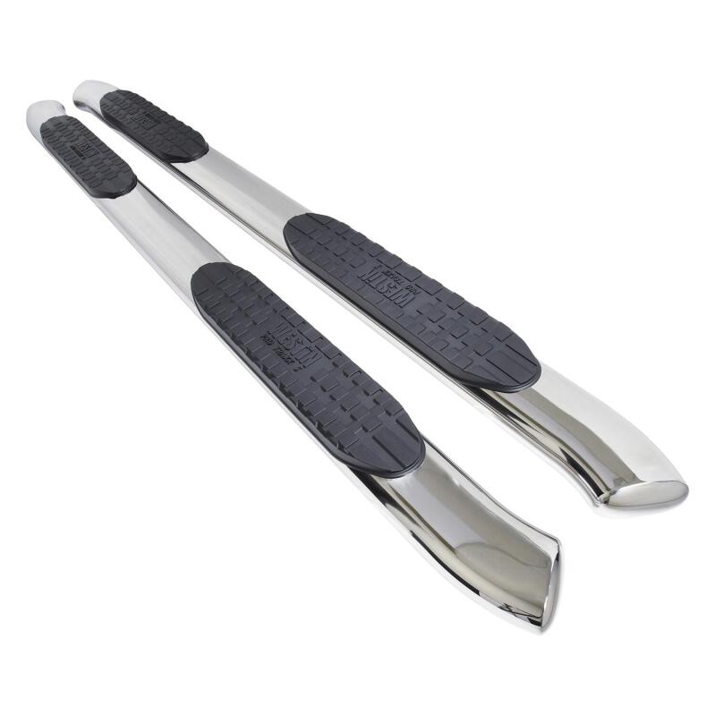 Westin 2005-2017 Toyota Tacoma Double Cab PRO TRAXX 5 Oval Nerf Step Bars - SS Nerf Bars Westin