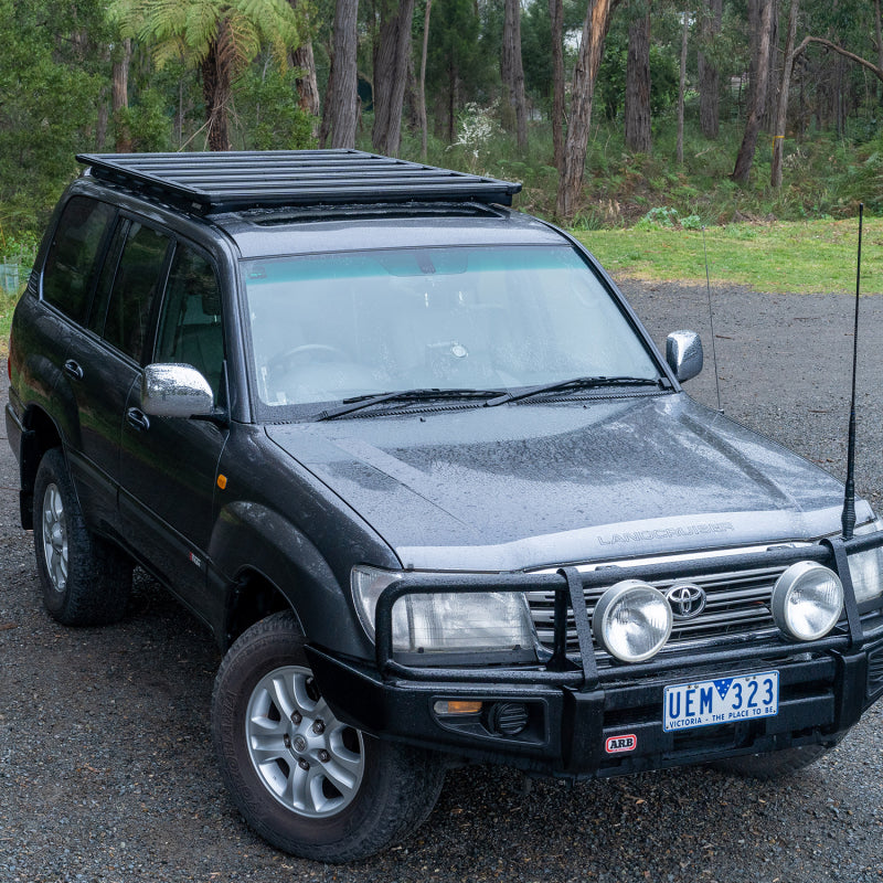 ARB Roof Rack Base with Mount Kit - Flat Rack with Wind Deflector Roof Rack ARB
