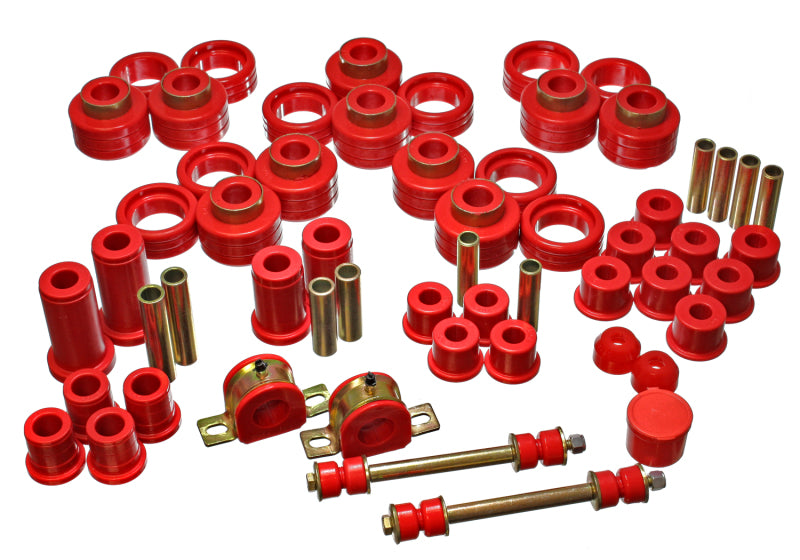 Energy Suspension 95-97 Chevy Tahoe / GMC Denali 4WD Red Hyper-flex Master Bushing Set Bushing Kits Energy Suspension