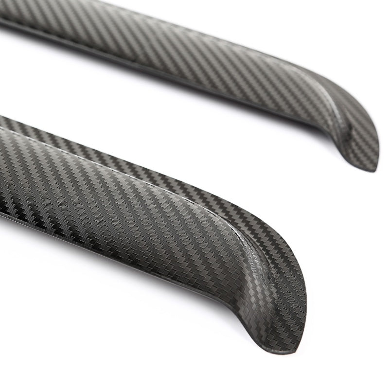 Rugged Ridge Window Visors Carbon Fiber 4Door 07-18 Jeep Wrangler Wind Deflectors Rugged Ridge