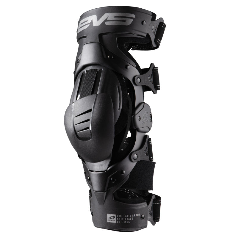 EVS Axis Sport Knee Brace Black/Black/Grey - Large/Left Body Protection EVS