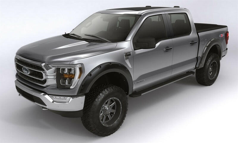 Bushwacker 11-16 Ford F-250 / F-350 Super Duty (Excl. Dually) Forge Style Flares 4pc - Black Fender Flares Bushwacker