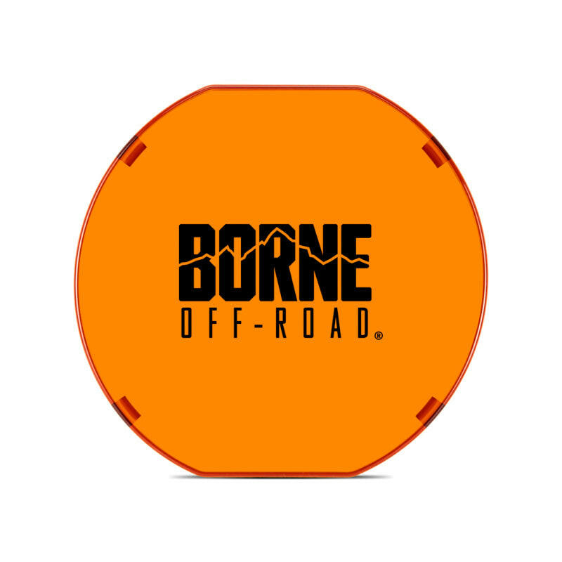 Borne Off-Road 7in Round Light Cover Amber Light Covers and Guards Borne Off-Road