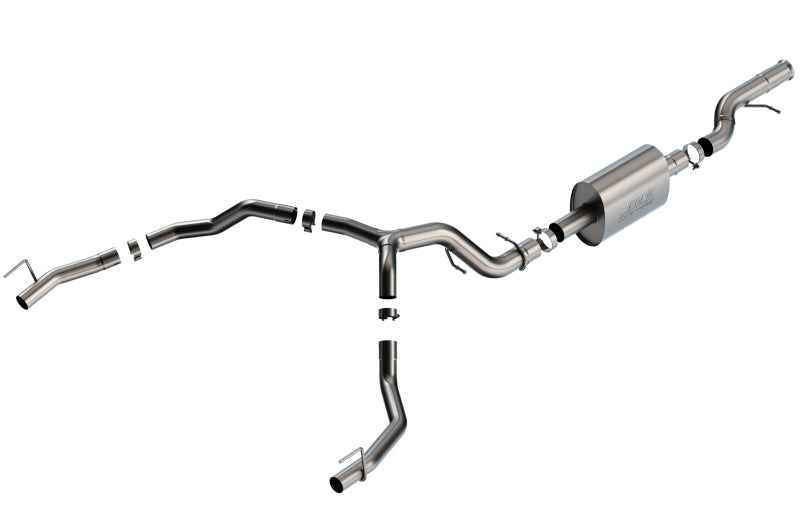 Borla 21-22 Cadillac Escalade 6.2L V8 2/4WD 4DR S-Type Cat-Back Exhaust w/ Factory Bezel Tips Catback Borla