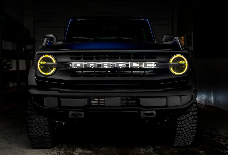 Oracle 2021 Ford Bronco DRL Upgrade w/ Halo Kit - ColorSHIFT w/ BC1 Controller Headlights ORACLE Lighting
