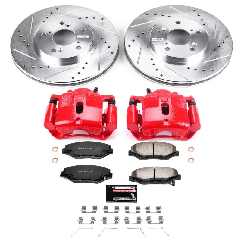 Power Stop 03-08 Honda Pilot Front Z36 Truck & Tow Brake Kit w/Calipers Brake Kits - Performance D&S PowerStop