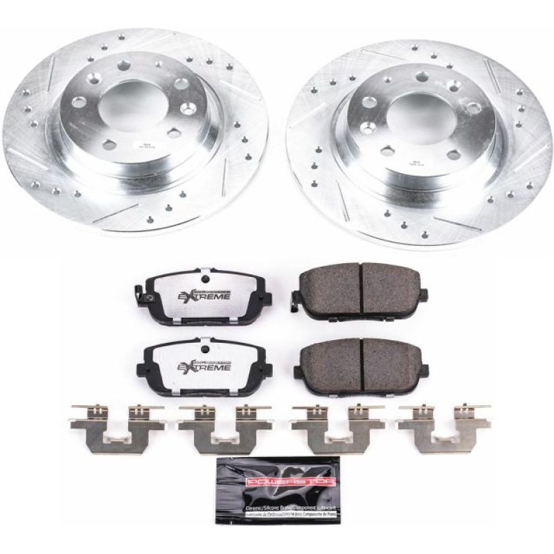Power Stop 06-15 Mazda MX-5 Miata Rear Z26 Street Warrior Brake Kit Brake Kits - Performance D&S PowerStop