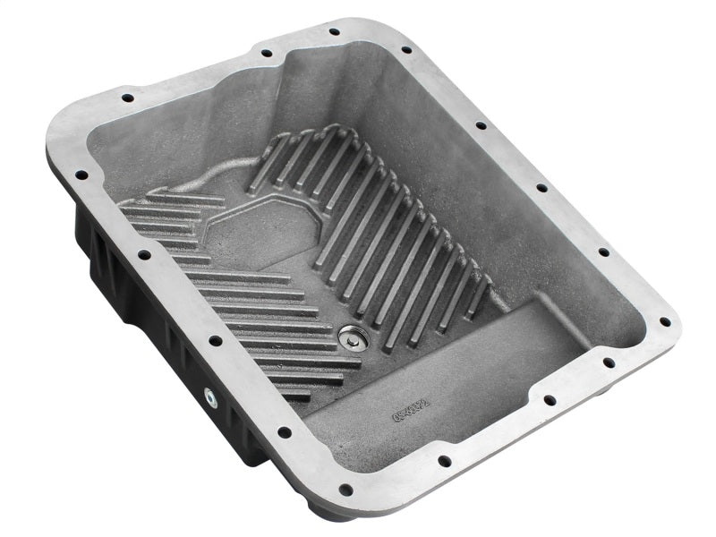 aFe Transmission Pan (Black w/ Machined Fins) GM Trucks 99-16 (4L60-E/4L60E/4L65E/4L70E/4L75E) Diff Covers aFe