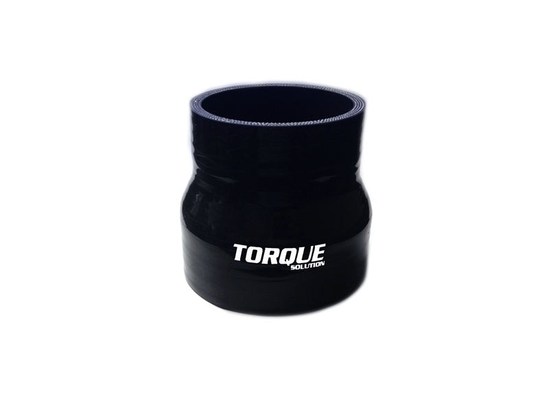 Torque Solution Transition Silicone Coupler 2.25in to 3in Black Universal Silicone Couplers & Hoses Torque Solution