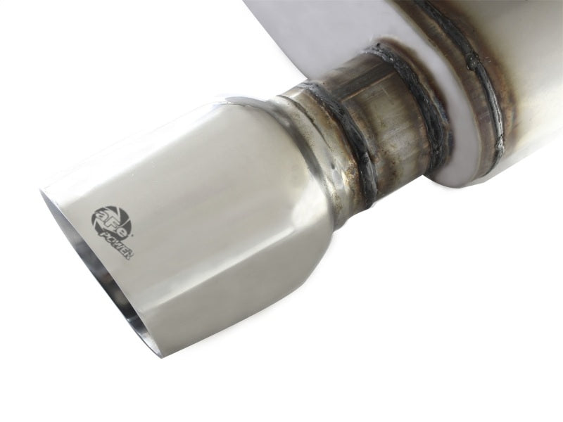 aFe MACHForce XP Exhaust 11-14 Ford Mustang GT V8-5.0L 3in. SS Axle-Back w/Polished Tips Axle Back aFe