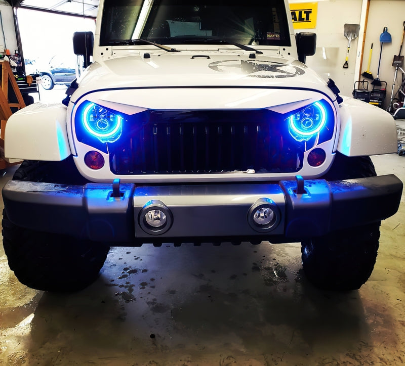 Oracle 7in High Powered LED Headlights - Black Bezel - ColorSHIFT No Controller Headlights ORACLE Lighting