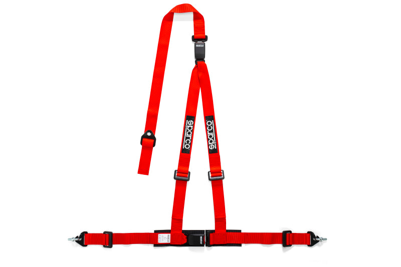 Sparco Belt 2 Inch Red 3Pt Double Release Seat Belts & Harnesses SPARCO