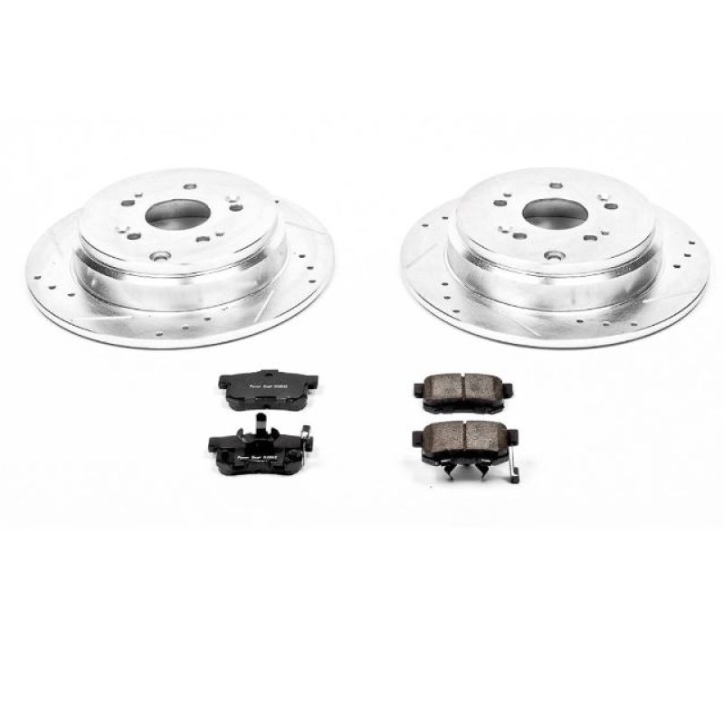 Power Stop 10-18 Acura RDX Rear Z23 Evolution Sport Brake Kit Brake Kits - Performance D&S PowerStop
