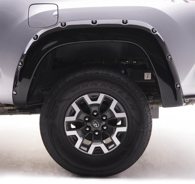 EGR 16+ Toyota Tacoma w/Mudflap Bolt-On Look Color Match Fender Flares - Set - Black Fender Flares EGR